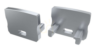 ALU Blindstopfen für LED LUMINES A HIGH profile silber mit Loch
