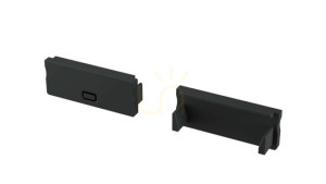 Kappe für LUMINES DUAL LED Profil schwarz 2in1