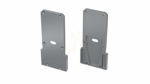 ALU Stecker LUMINES DOPIO + Talia M2 silber mit Loch