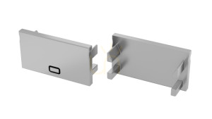 LUMINES Plato Profilstecker grau 2in1