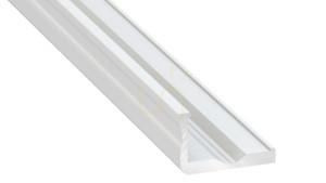 LED-Profil LUMINES Typ F weiß lackiert 1 m