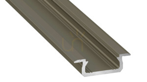 LED-Profil LUMINES Typ Z inox eloxiert 1 m