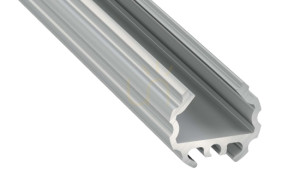 LED-Profil LUMINES Typ Mico silber eloxiert 1 m
