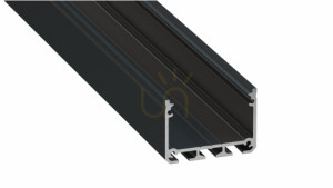 LUMINES LED-Profil Typ ILEDO schwarz lackiert 1 m