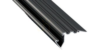 LUMINES LED-Profil Typ Scala schwarz eloxiert 2 m