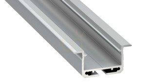 LED-Profil LUMINES Typ inSileda silber eloxiert 2 m