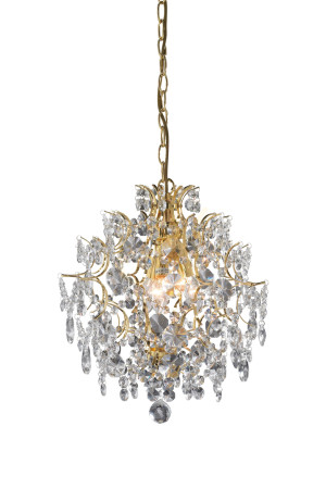 Kronleuchter Markslojd Rosendal 100524 Gold Transparent Kristall 3-flammig E14