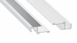 LED-Profil LUMINES Typ IPA12 weiß lackiert 1 m
