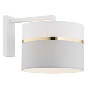 Wandleuchte ARGON KASER Weiß-Grau Gold E27 4293