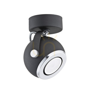 Wandleuchte ARGON KOS schwarz GU10 IP20 3521