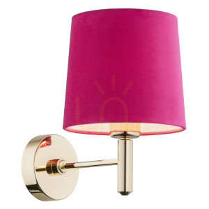Wandleuchte ARGON PONTE rosa Dunkelmessing E27 4349