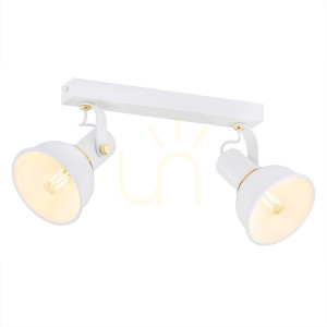 Plafond Argon Twist 7036 weiß E14 2-flammig IP20