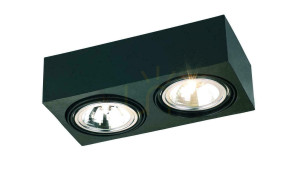 Plafond Argon Rodos schwarz 2x G9 617