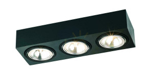 Plafond Argon Rodos 1119 schwarz 3x G9 IP20