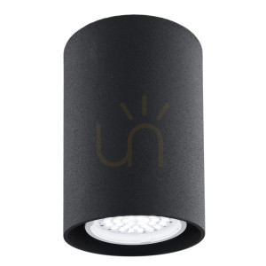 Plafond Argon Tyber Schwarz GU10 Aluminium 3118