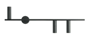 Wandleuchte Aldex Trevo 3 Schwarz LED GU10 Metall 1104Y1_2