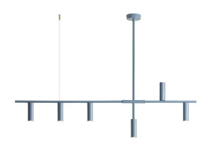 Pendelleuchte Aldex Trevo 6-fach blau Metall GU10-MR11 1104K16