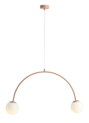 Pendelleuchte Aldex Una 2 Coral rot Metall Glas 1116H11