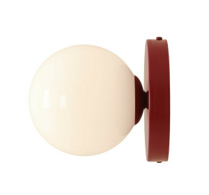 Wandleuchte Aldex Ball rot Metall Glas 1-flammig 1126C15_S
