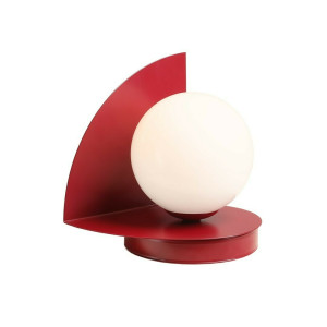 Schreibtischlampe Aldex Rot Metall Glas 1-flammig 1125B15