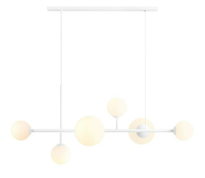 Pendelleuchte Aldex Dione 6 Weiß Metall Glas 1092K_2