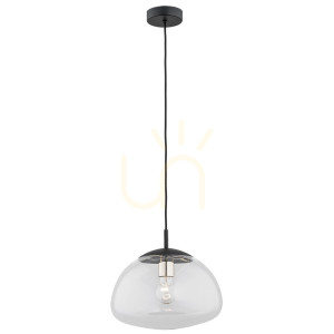 Pendelleuchte ARGON TRINI schwarz Glas Messing E27 4332