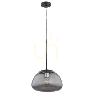 Pendelleuchte ARGON TRINI Schwarz Rauchglas E27 4334