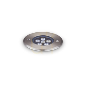 Einbauleuchte Ideallux Floor 255668 LED 6W schwarz D12 IP67 Außenleuchte