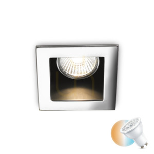 Einbauleuchte Ideallux Funky Chrom GU10 rund 9 cm 083193