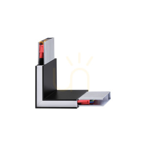 LED Wandleuchte Ideallux STEEL LINUS Corner schwarz 3000K 14 cm 242002