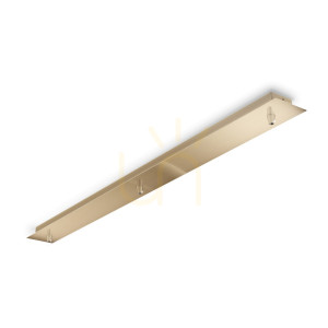 Baldachin Ideallux ROSONE 249285 linear 3-flammig Messing 88 cm