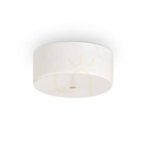 Baldachin Ideallux Rosone Magnetico 1-flammig weiß Metall 9 cm 244235