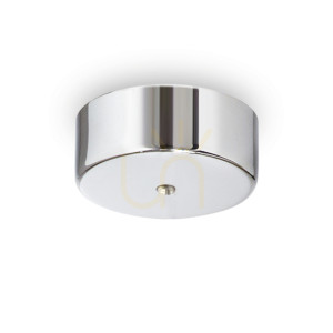 Baldachin Ideallux Rosone magnetisch 1-flammig Chrom Metall Ø9 cm 244259