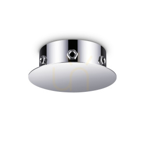 Rosette Ideallux Rosone Magnetico 6-flammig Chrom Metall 12,5 cm 303406
