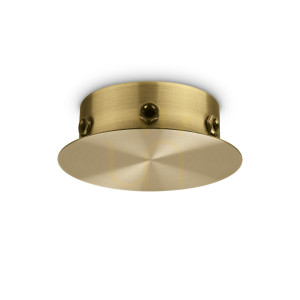 Baldachin Ideallux ROSONE 6-flammig Messing magnetisch 12,5 cm 307084