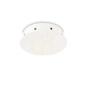 Baldachin Ideallux ROSONE Magnetico 8-flammig weiß Metall 15 cm 272429