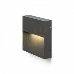 Wandleuchte Aqila Sq Wandleuchte Anthrazit 230 V Led 6 W Ip54 3000 K