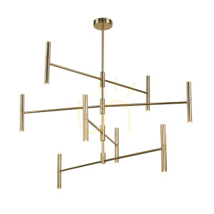 Pendelleuchte Antigo Livi 16 Messing poliert LED G9 88 cm 8392