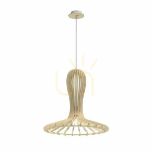 Pendelleuchte Antigo Rina Holz natur E27 46 cm 5018