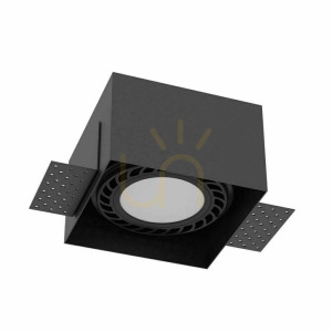 Einbauleuchte Antigo Cage schwarz Stahl 12x12 cm LED ES111 3268