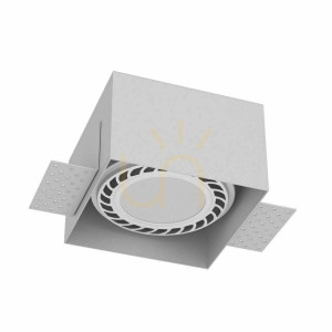 Einbauleuchte Antigo Cage weiß Stahl 12x12 cm LED ES111 3269