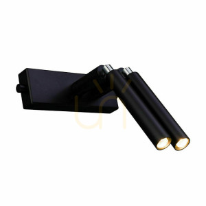 Wandleuchte Antigo Alha 2-flammig schwarz Stahl G9 LED 9014