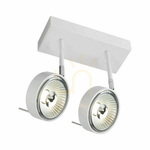 Strahler Antigo Fussa 2-flammig weiß LED ES111 7228
