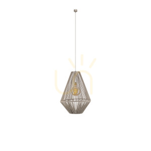 Pendelleuchte Antigo Hagata 1 beige Stahl/Baumwolle E27 40 cm 5127