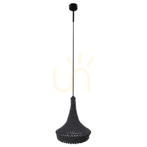 Pendelleuchte Antigo Mahaka grau Stahl/Baumwolle E27 26 cm 5181