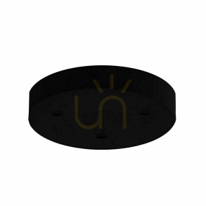 Anschlusskasten Antigo für 3 Lampen Stahl schwarz Struktur 20x20 cm 5199