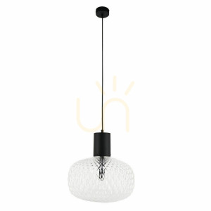 Pendelleuchte Antigo Tanpo schwarz Glas Stahl G9 30 cm 5209