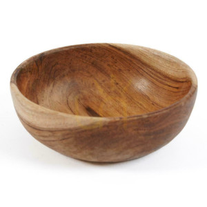 Snackschüssel aus Teakwurzel BAZAR BIZAR Teak Root Collection S natur beige 16 cm