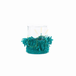 Kerzenständer BAZAR BIZAR Oh My Gee Collection Aqua Baumwolle L