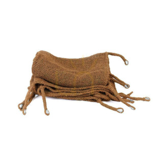 Coco dreieckiges Sonnensegel 350x350 - natur